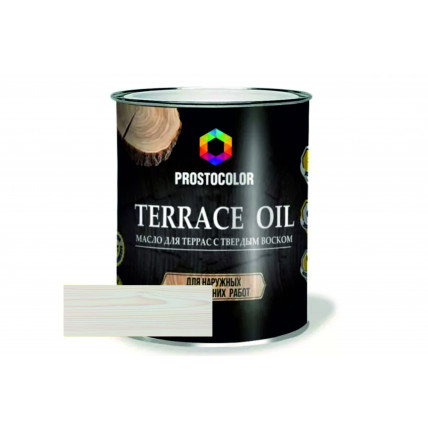 Масло для террас PROSTOCOLOR Белый 2,2л
