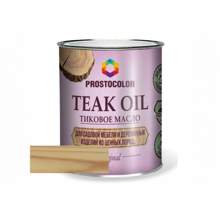 Тиковое масло Teak Oil PROSTOCOLOR бесцветный 0,75л