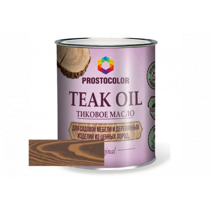 Тиковое масло Teak Oil PROSTOCOLOR бруно 0,75л
