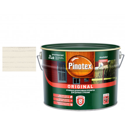 Белый PINOTEX Original пропитка 9л (001)