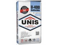 Плиточный клей ЮНИС U-400 MaxiFlex White, 20кг