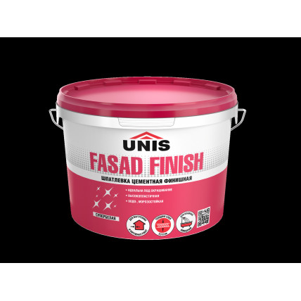 Шпатлевка цем. ЮНИС FASAD FINISH бел. 5кг
