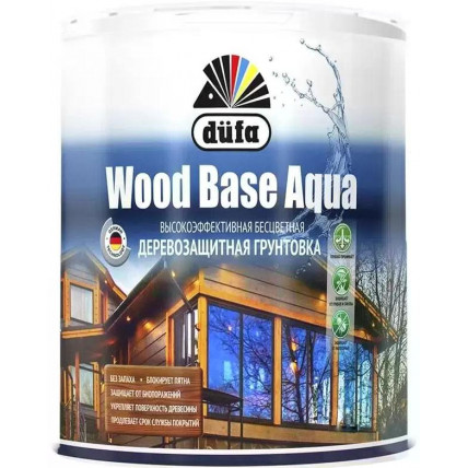 Грунт для защиты древесины Dufa Wood Base Aqua 0.9л