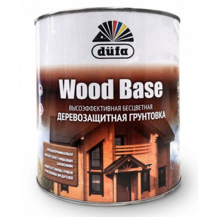 Грунт для защиты древесины Dufa Wood Base с биоцидом 1л