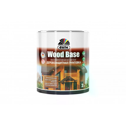 Грунт для защиты древесины Dufa Wood Base с биоцидом 2л