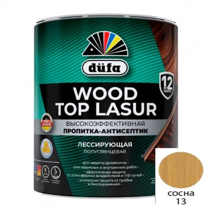 Антисептик DUFA WOOD TOP LASUR сосна 0,9л