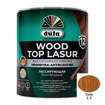 Антисептик DUFA WOOD TOP LASUR тик 2,5л