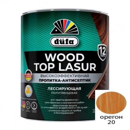 Антисептик DUFA WOOD TOP LASUR орегон 0,9л